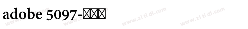 adobe 5097字体转换